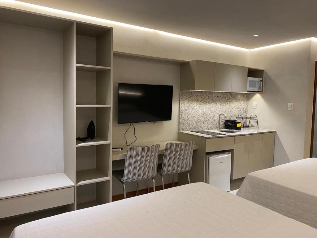 Kuchyň nebo kuchyňský kout v ubytování Loft 1 Edf celita Franca Business hotel