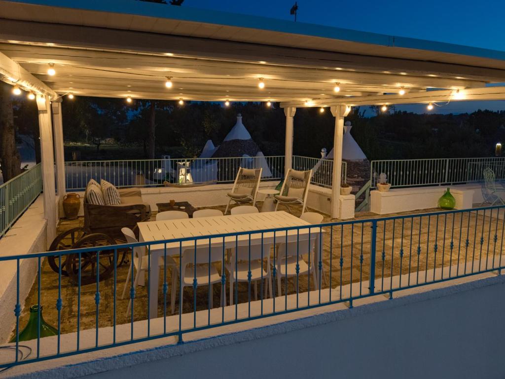 Balkon lub taras w obiekcie Trullo turchese Fabiola
