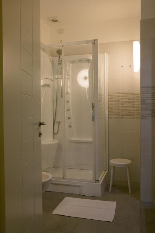 Koupelna v ubytování Hotel Calinferno