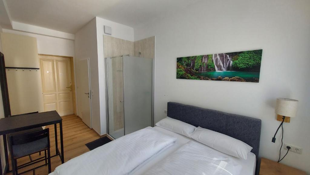 Ένα ή περισσότερα κρεβάτια σε δωμάτιο στο Appartment Top 6 - Easy