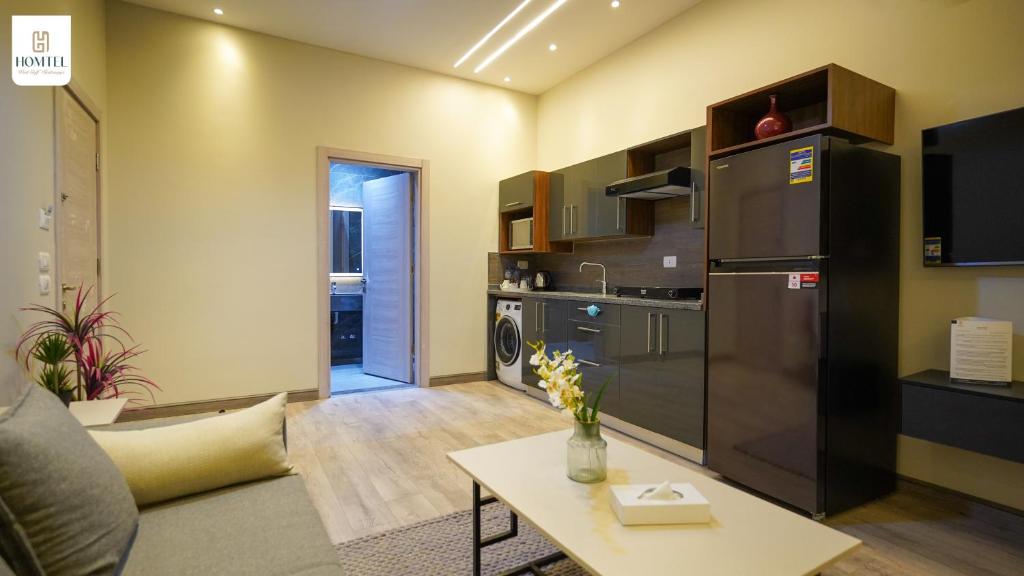 Kuchyň nebo kuchyňský kout v ubytování Homtel Residence West Golf - Kattamya