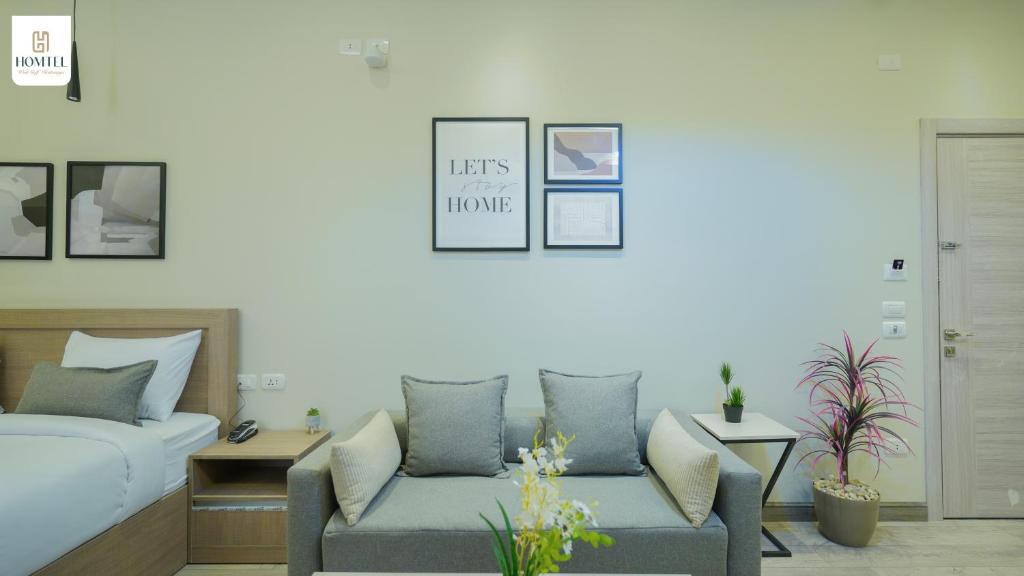 Posezení v ubytování Homtel Residence West Golf - Kattamya