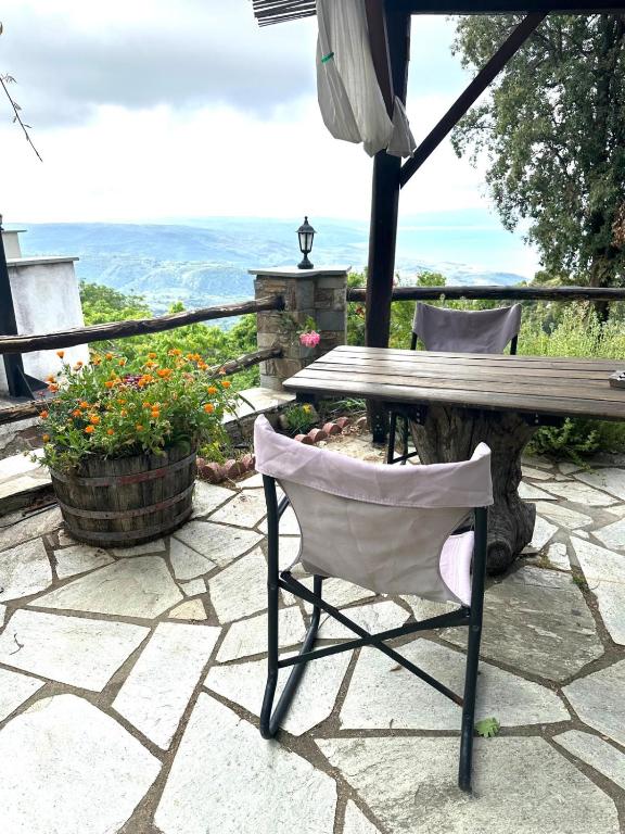 Balkón nebo terasa v ubytování RASTONI Pelion