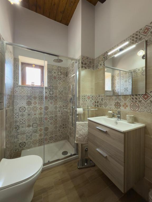Koupelna v ubytování B&B Vatra