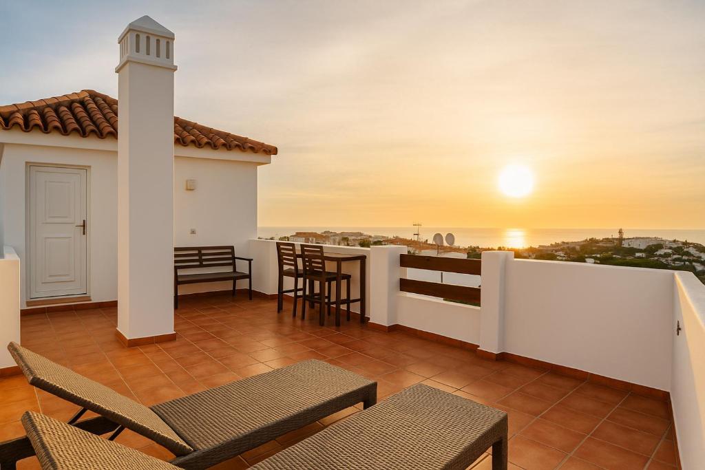 Balkón nebo terasa v ubytování Penthouse Sea View - Valle Romano Golf