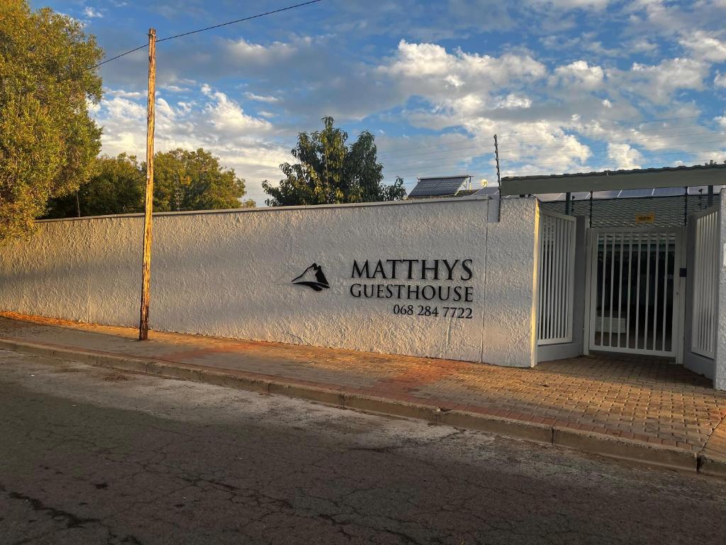 Certifikát, hodnocení, plakát nebo jiný dokument vystavený v ubytování Matthys Guesthouse