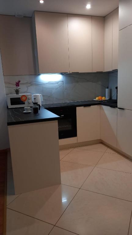 Kuchyň nebo kuchyňský kout v ubytování Blue Mare - Duży balkon
