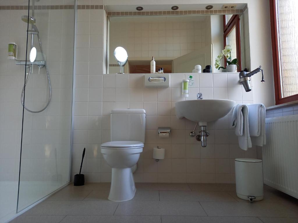 Koupelna v ubytování Hotel Artushof