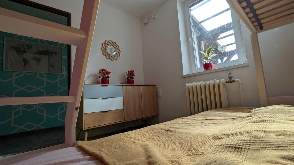 Voodi või voodid majutusasutuse Ubytování Pod Něžnym Obrem toas