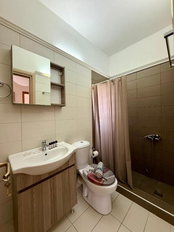 Koupelna v ubytování Serenity home