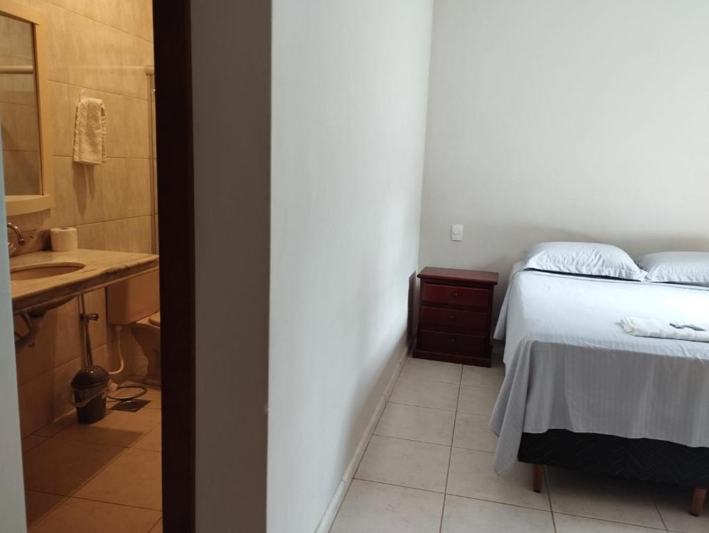 Koupelna v ubytování Sitio Vale dos Sonhos I O mais aconchegante de Lagoa Santa