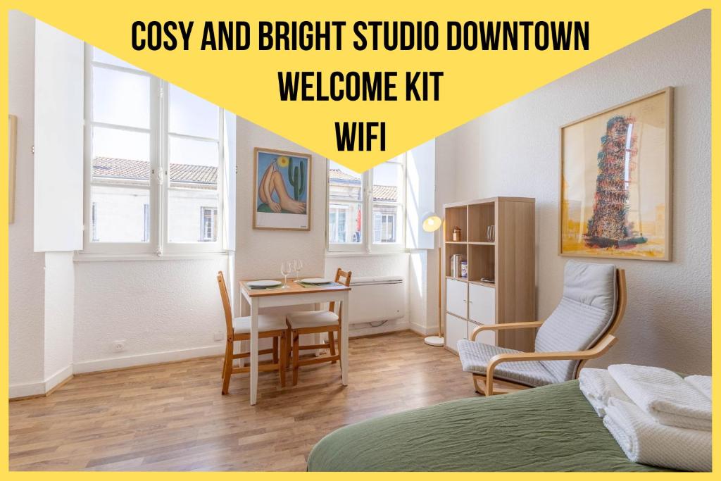 Photo de la galerie de l'établissement Cosy studio in center of Bordeaux, à Le Bouscat