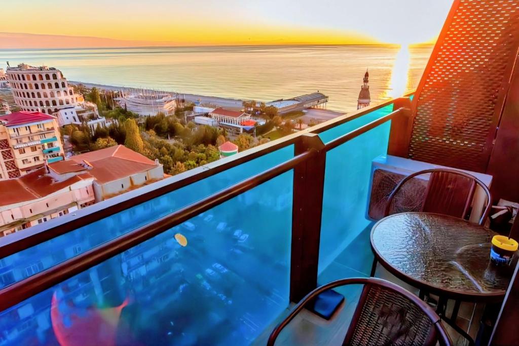 Nespecifikovaný výhled na moře nebo výhled na moře při pohledu z hotelu