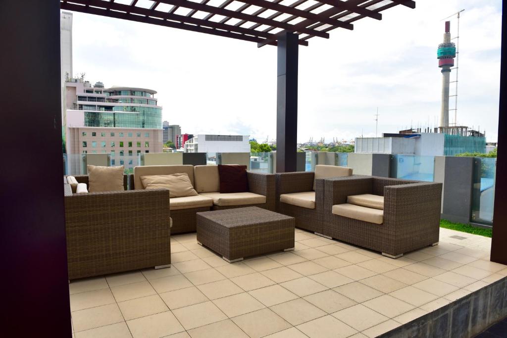 Posezení v ubytování SkyLounge Apartment Colombo