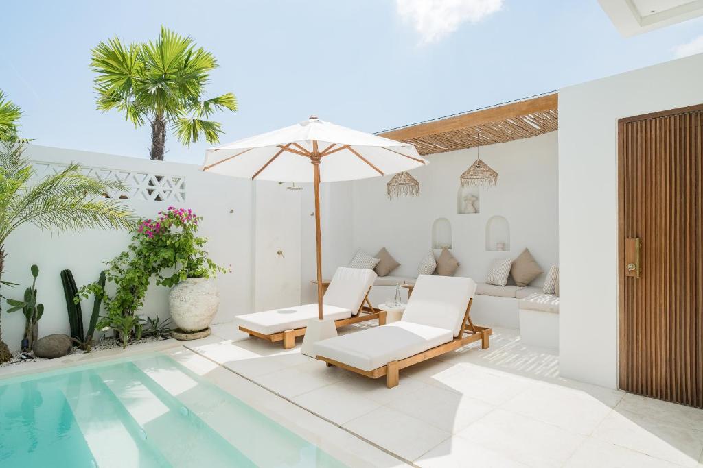 Bazén v ubytování Nisí Villas Bingin, Uluwatu nebo v jeho okolí