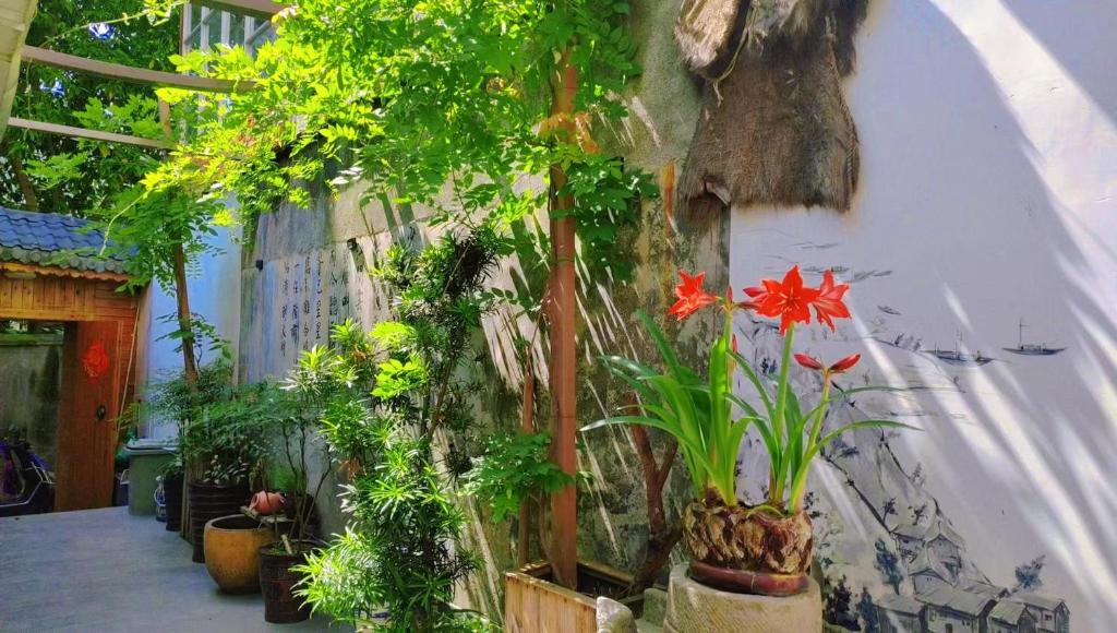 Κήπος έξω από το Zhangjiajie Tingyutang Little Yard