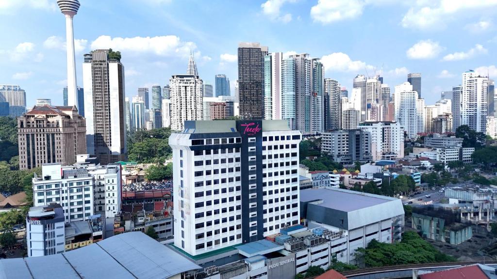 a view of a city with tall buildings at MagTree Chinatown in Kuala Lumpur