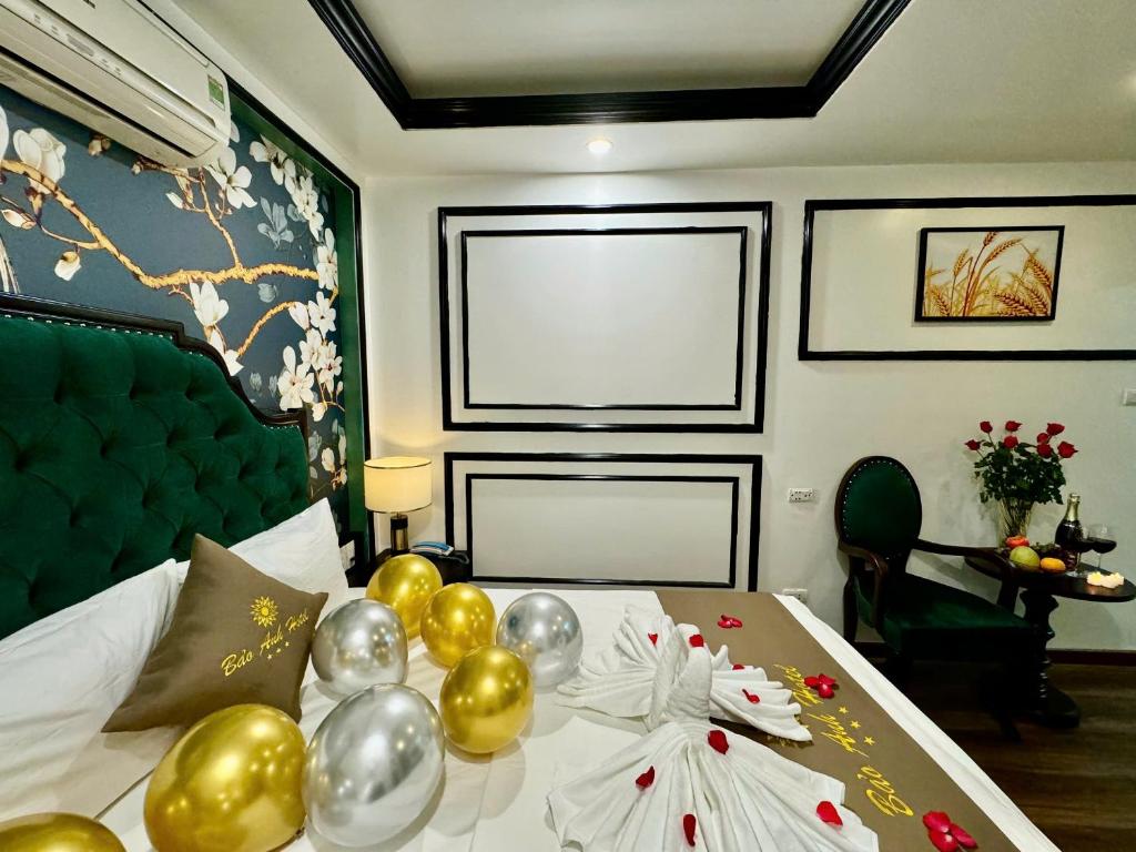 Postel nebo postele na pokoji v ubytování Bảo Anh Hotel