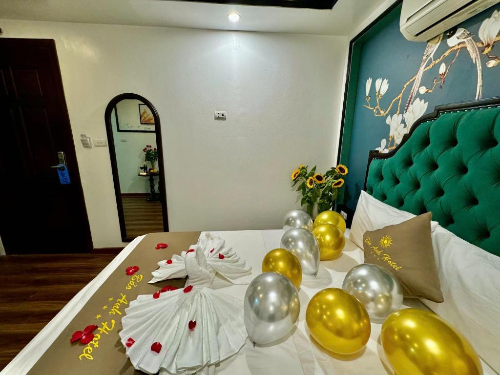 Postel nebo postele na pokoji v ubytování Bảo Anh Hotel