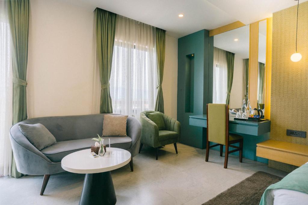 Posezení v ubytování Hotel Aikawa