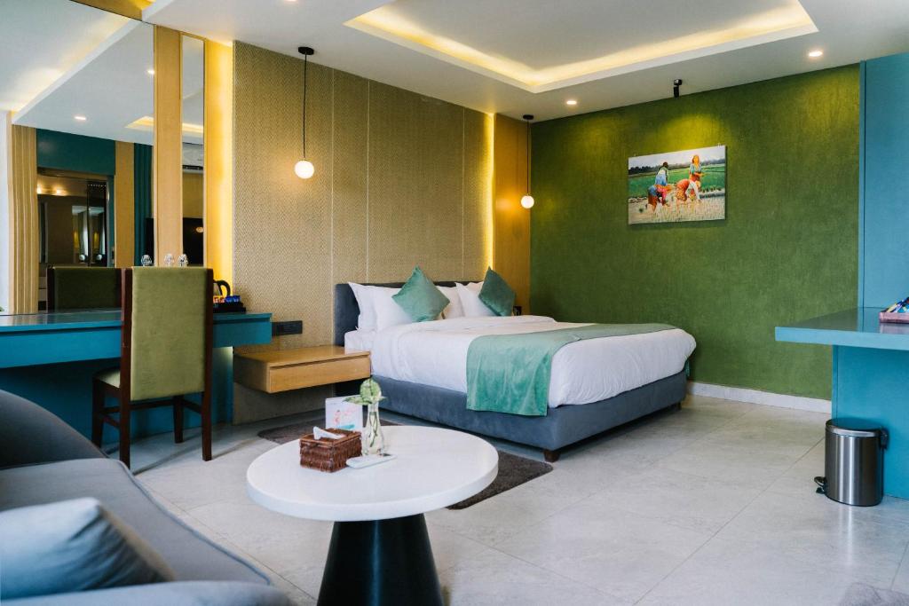 Postel nebo postele na pokoji v ubytování Hotel Aikawa