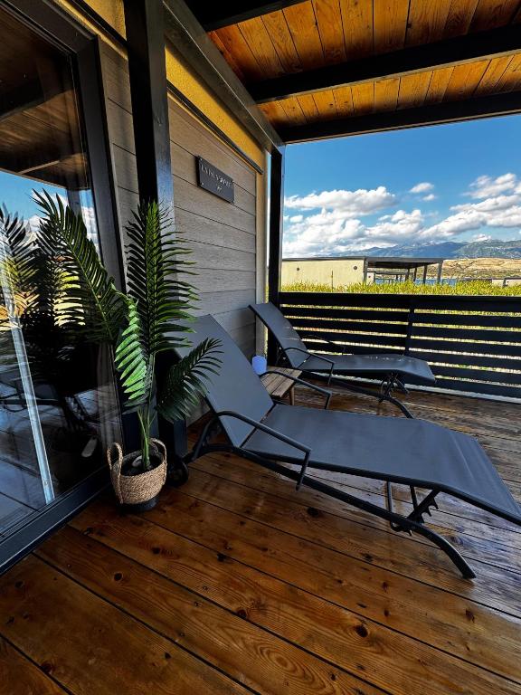 Balkón nebo terasa v ubytování Mobile home LA ISLA BONITA, Terra Park SpiritoS