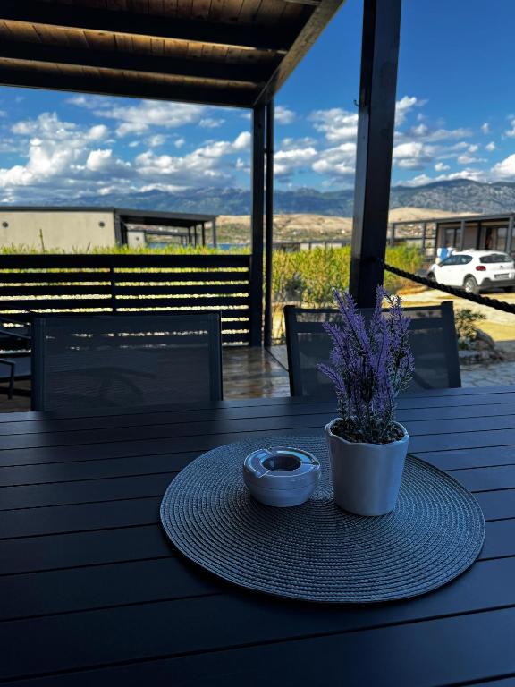 Balkón nebo terasa v ubytování Mobile home LA ISLA BONITA, Terra Park SpiritoS