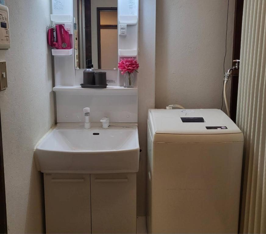Koupelna v ubytování Hakuba Inn Bloom