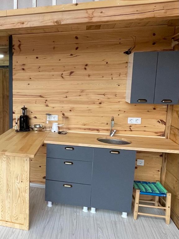 Kuchyň nebo kuchyňský kout v ubytování Nozona Villa-Dağ Evleri