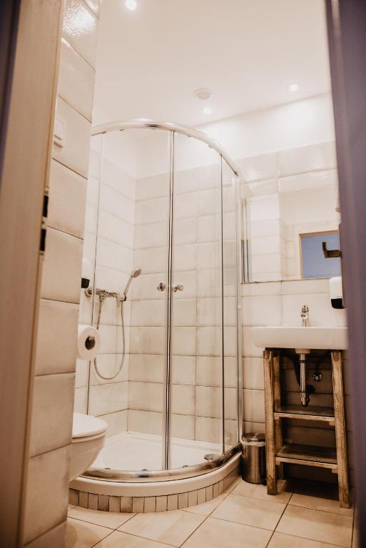 Koupelna v ubytování Fészek -Étel és Hotel-