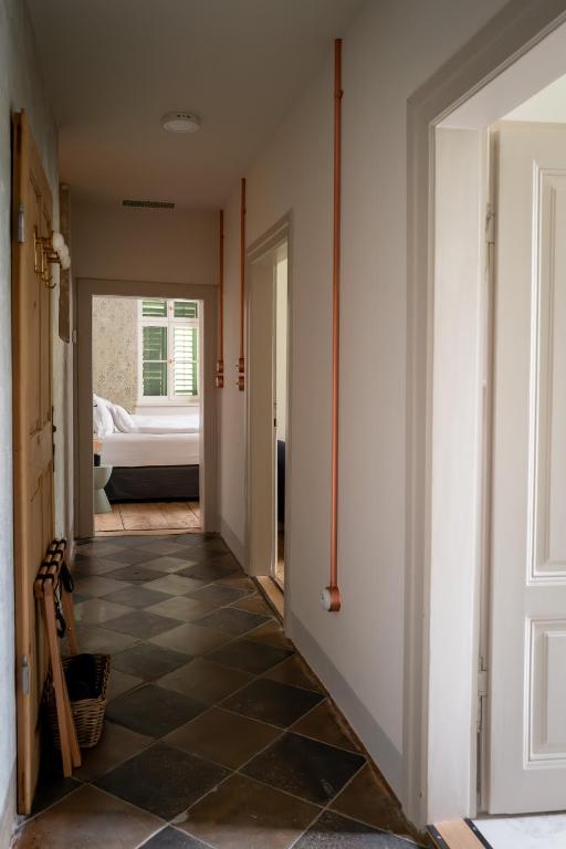 Posteľ alebo postele v izbe v ubytovaní Steinach Townhouse Meran