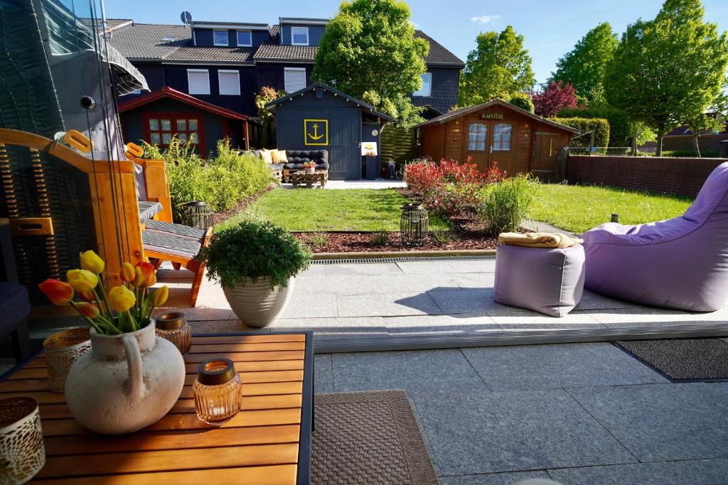 Zahrada ubytování Ferienwohnung Meerzeit-Hooksiel