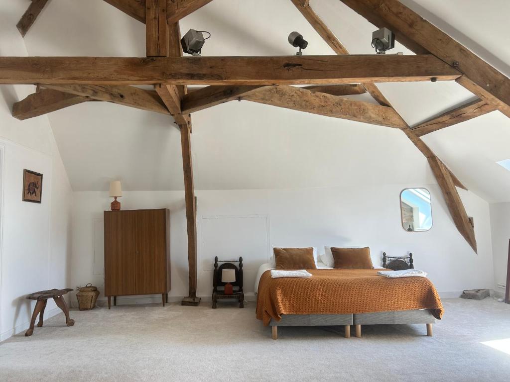 Maison d'hôtes La Doucelle culture et bien-être - Premium Vierpersoonskamer