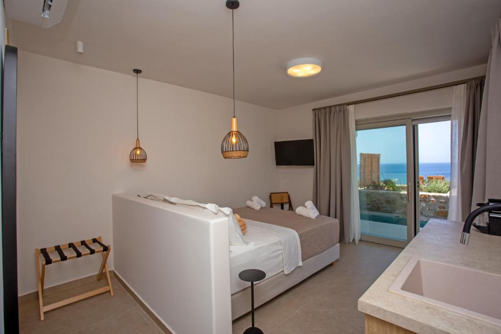A television and/or entertainment centre at Only yours , Mykonos