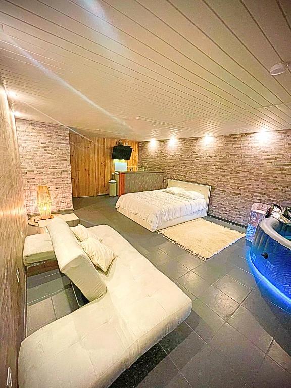 Χώρος καθιστικού στο Le Loft