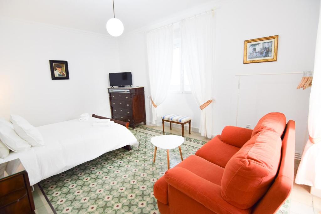 Posteľ alebo postele v izbe v ubytovaní Letmalaga Soho Apartments