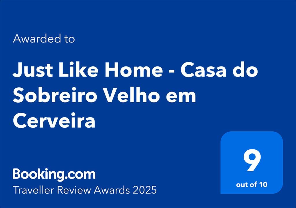 a screenshot of a cell phone with the text just like home casa do cal at Just Like Home - Casa do Sobreiro Velho em Cerveira in Vila Nova de Cerveira