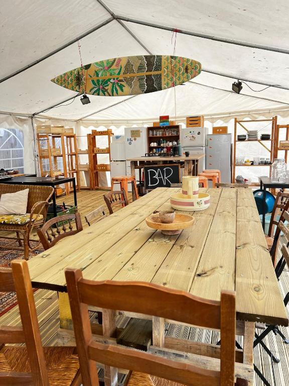 Restaurace v ubytování Glamping Spot - La Flotte en Ré