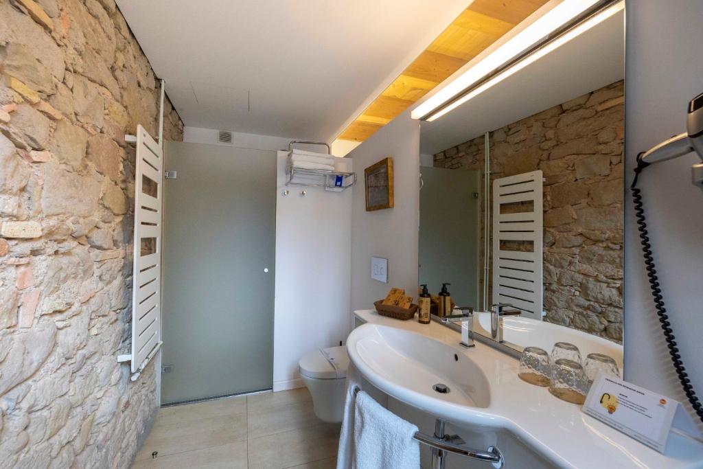Koupelna v ubytování Hotel La Freixera