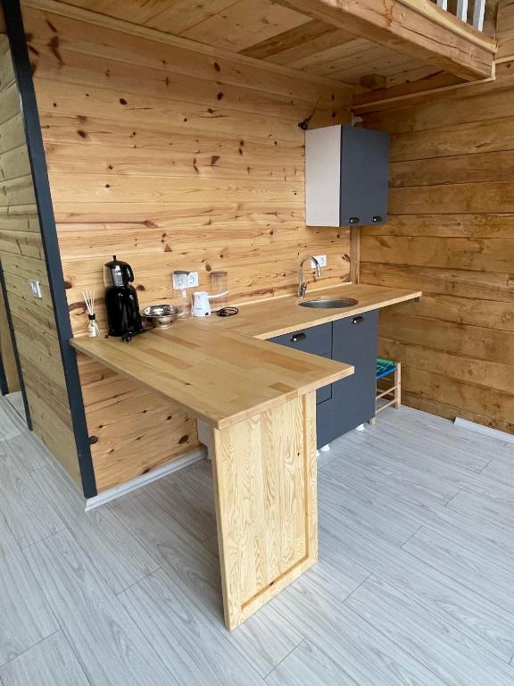 Kuchyň nebo kuchyňský kout v ubytování Nozona Villa-Dağ Evleri
