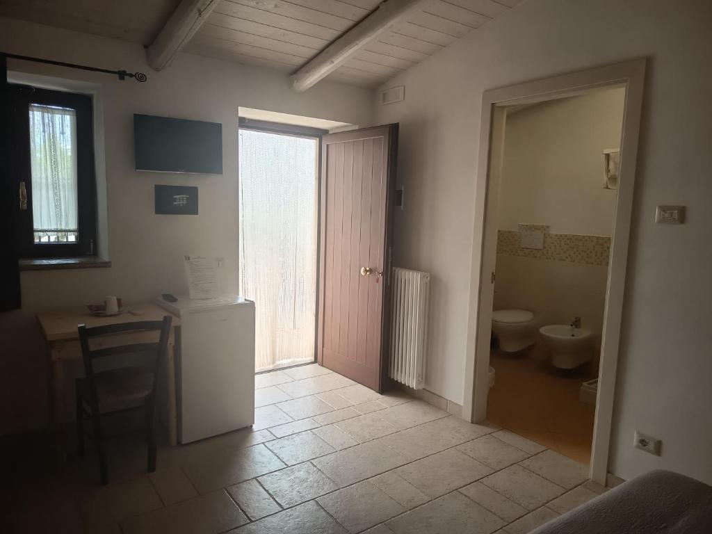 Koupelna v ubytování B&B Il Mulino del Monastero