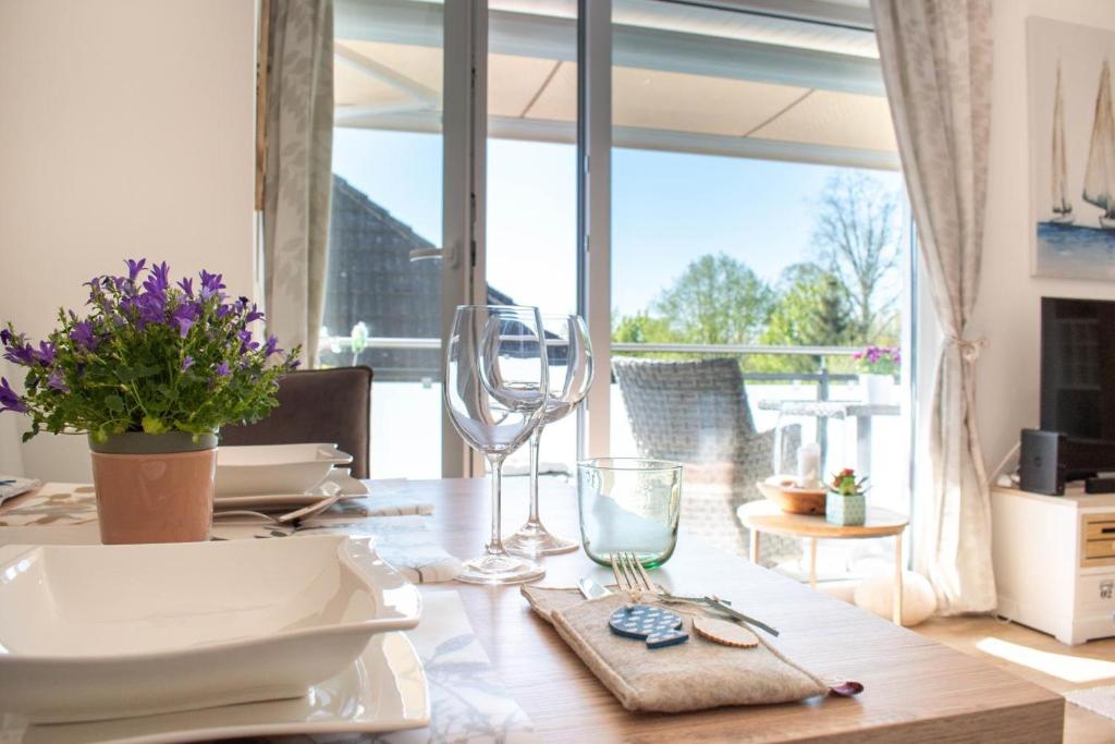Nápoje v ubytování Ferienwohnung Windjammer