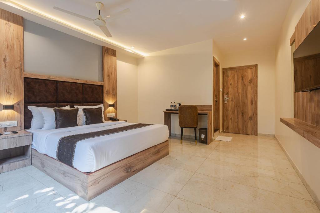Hotel Silver Parkにあるベッド