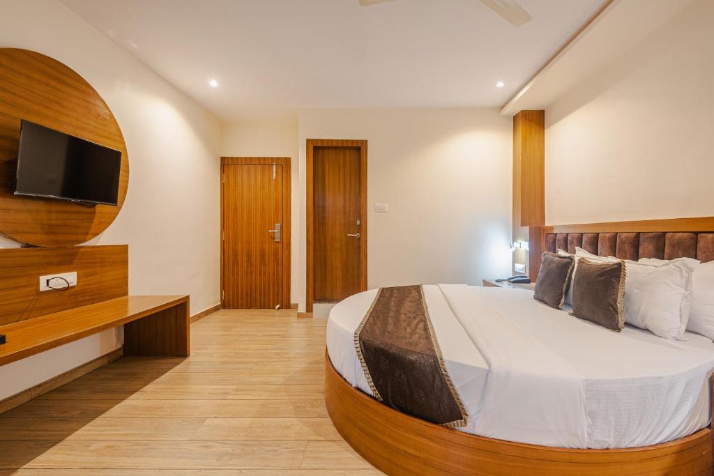 Hotel Silver Parkにあるベッド