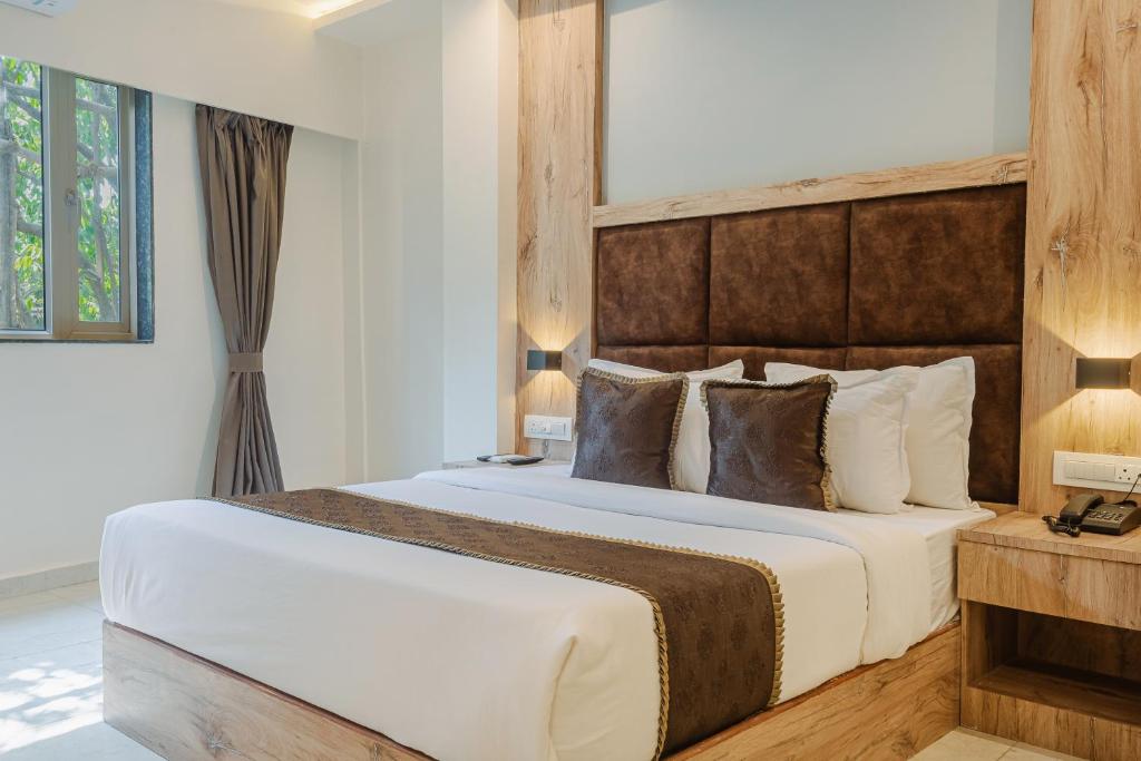 Hotel Silver Parkにあるベッド