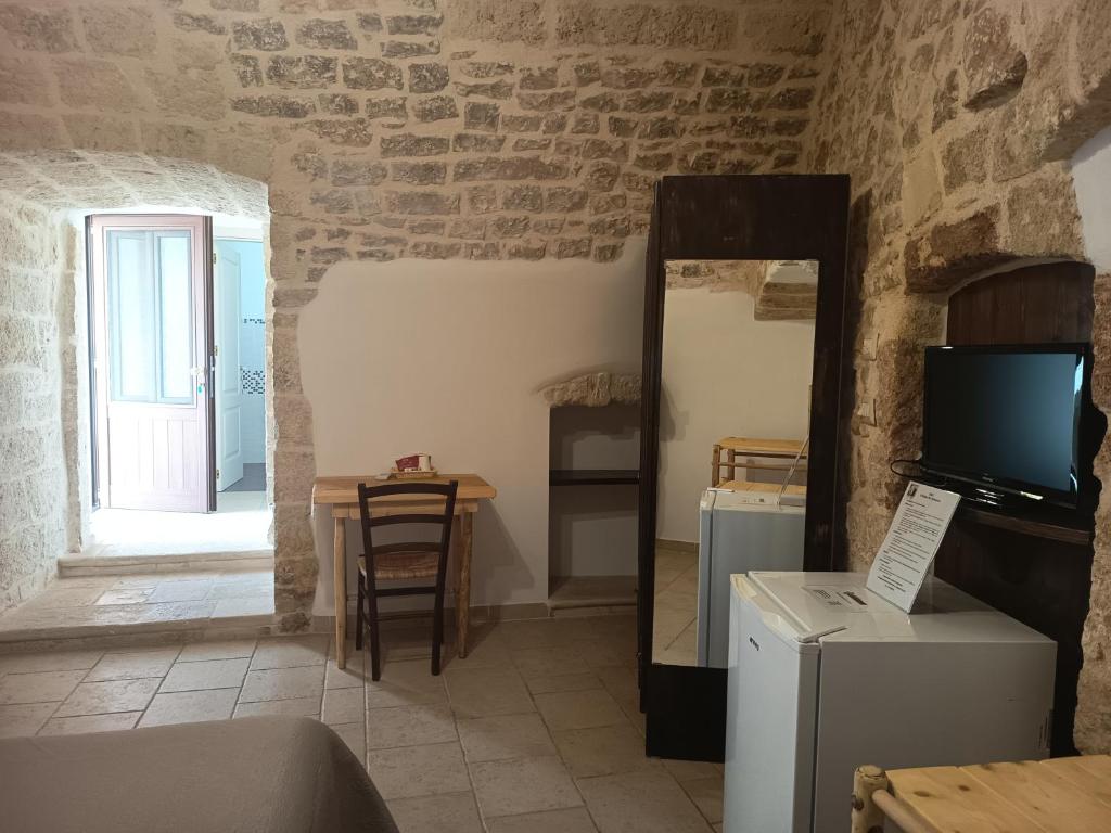 Kuchyň nebo kuchyňský kout v ubytování B&B Il Mulino del Monastero