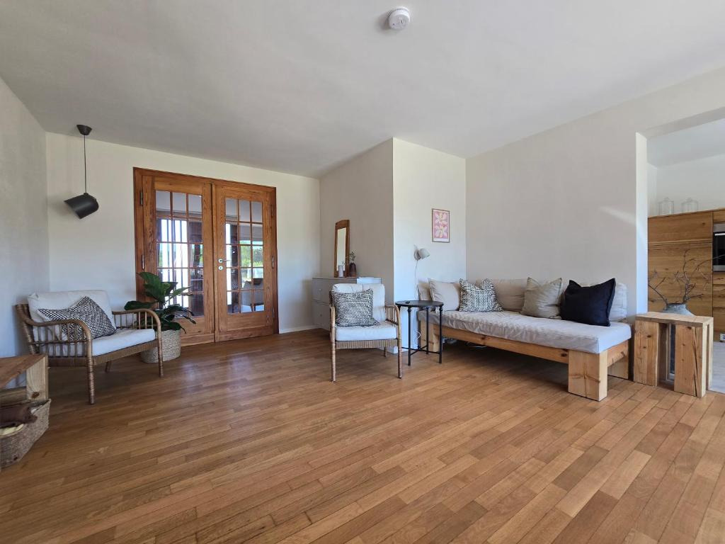 Ruang duduk di Gästewohnung im GerApfeLand