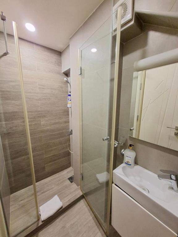 Koupelna v ubytování Filip Deluxe Rooms