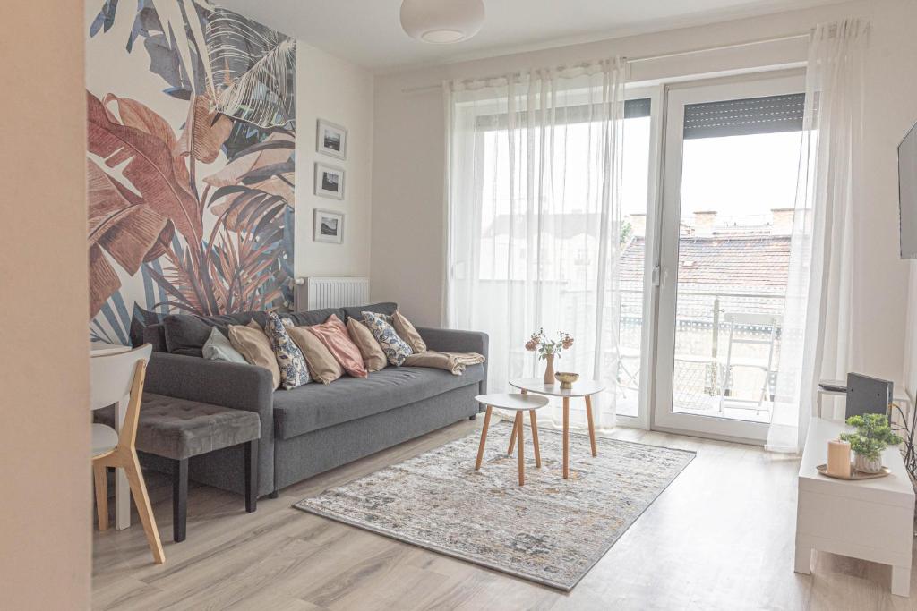 Posedenie v ubytovaní Dob36 Apartment with FREE Private PARKING and BALCONY