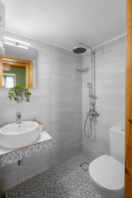 Koupelna v ubytování Villa Aurora